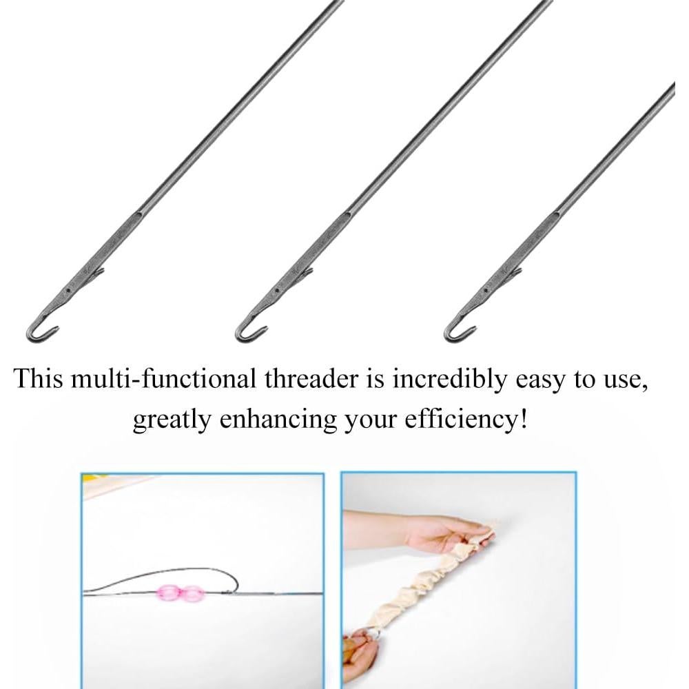 Set de 3 Enhebradores de Pasacintas HAHIYO 26.5cm Acero Inoxidable