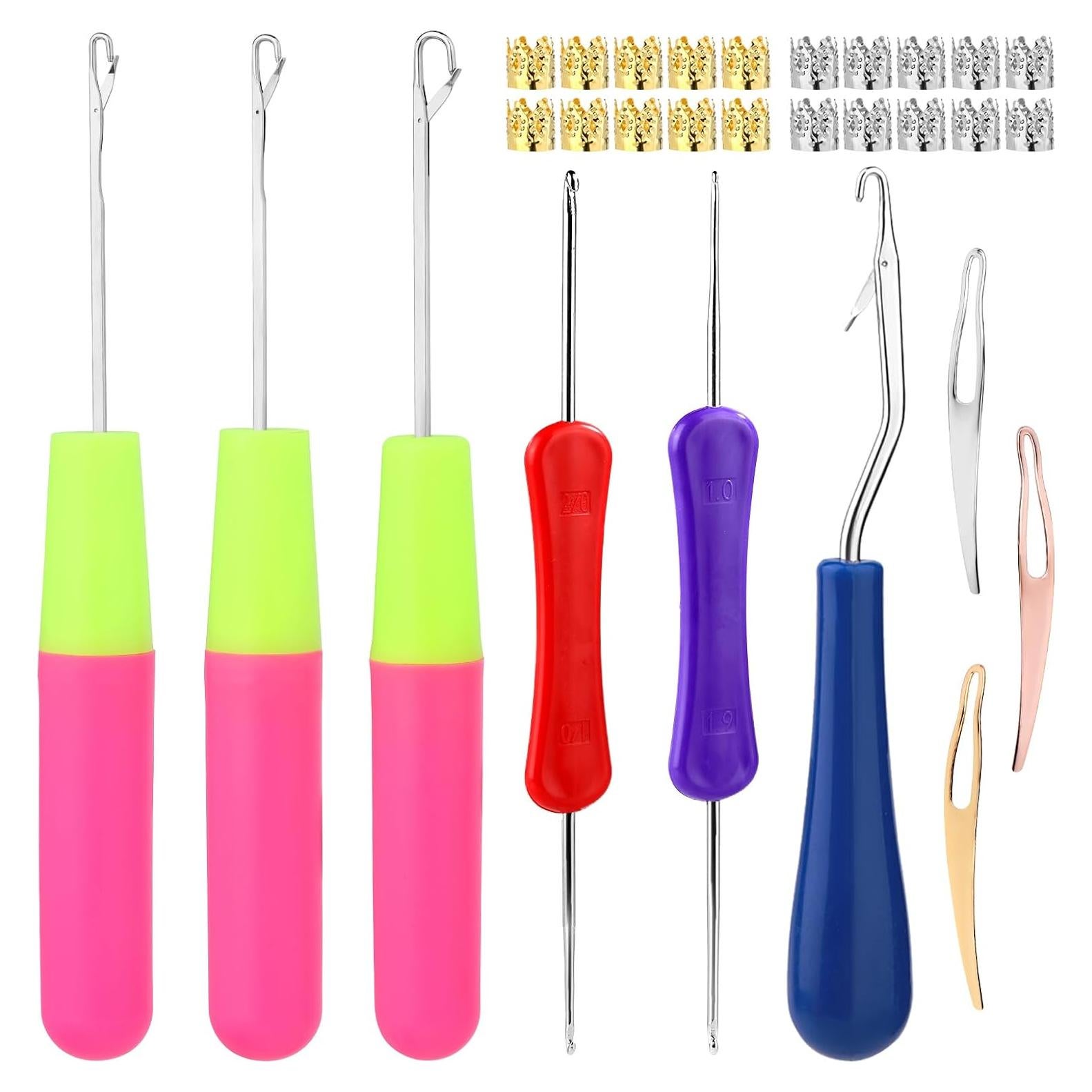 Set de Ganchos de Dreadlock QMNNMA - 6 Piezas, Acero Inoxidable