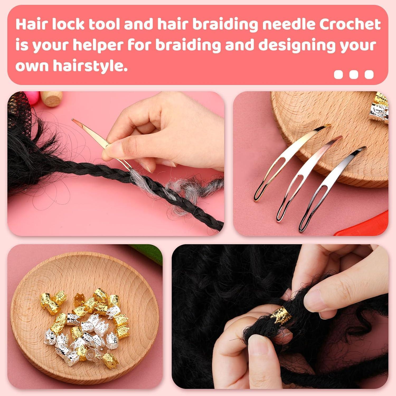 Set de Ganchos de Dreadlock QMNNMA - 6 Piezas, Acero Inoxidable