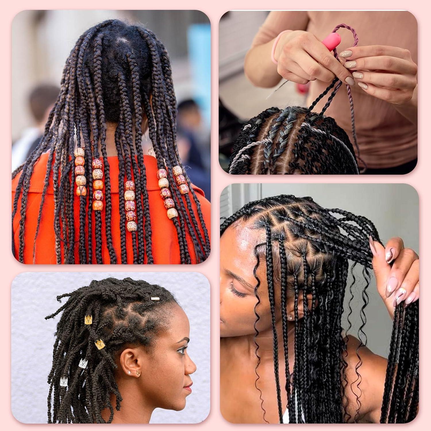 Set de Ganchos de Dreadlock QMNNMA - 6 Piezas, Acero Inoxidable