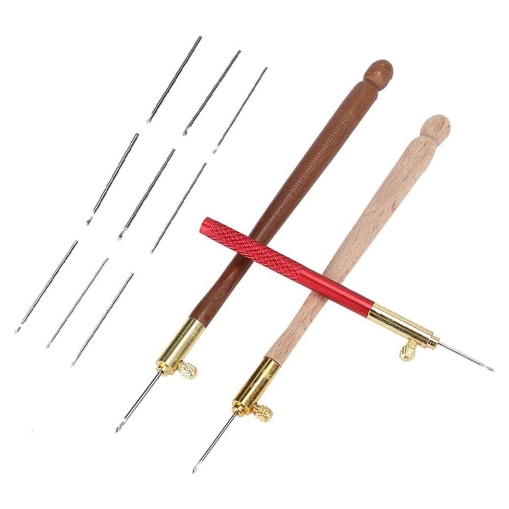 Kit de Ganchos Tambour Estink con 9 Agujas de Bordado