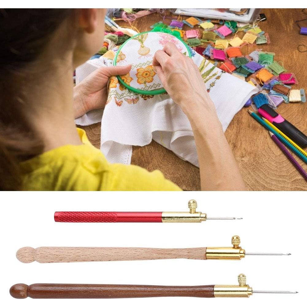 Kit de Ganchos Tambour Estink con 9 Agujas de Bordado