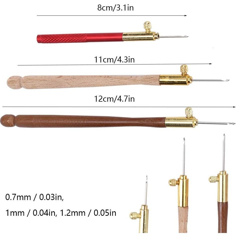 Kit de Ganchos Tambour Estink con 9 Agujas de Bordado