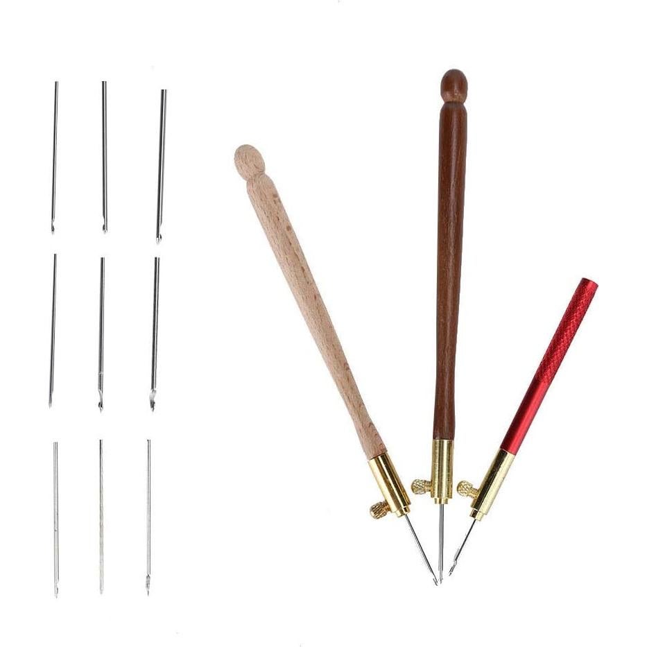 Kit de Ganchos Tambour Estink con 9 Agujas de Bordado