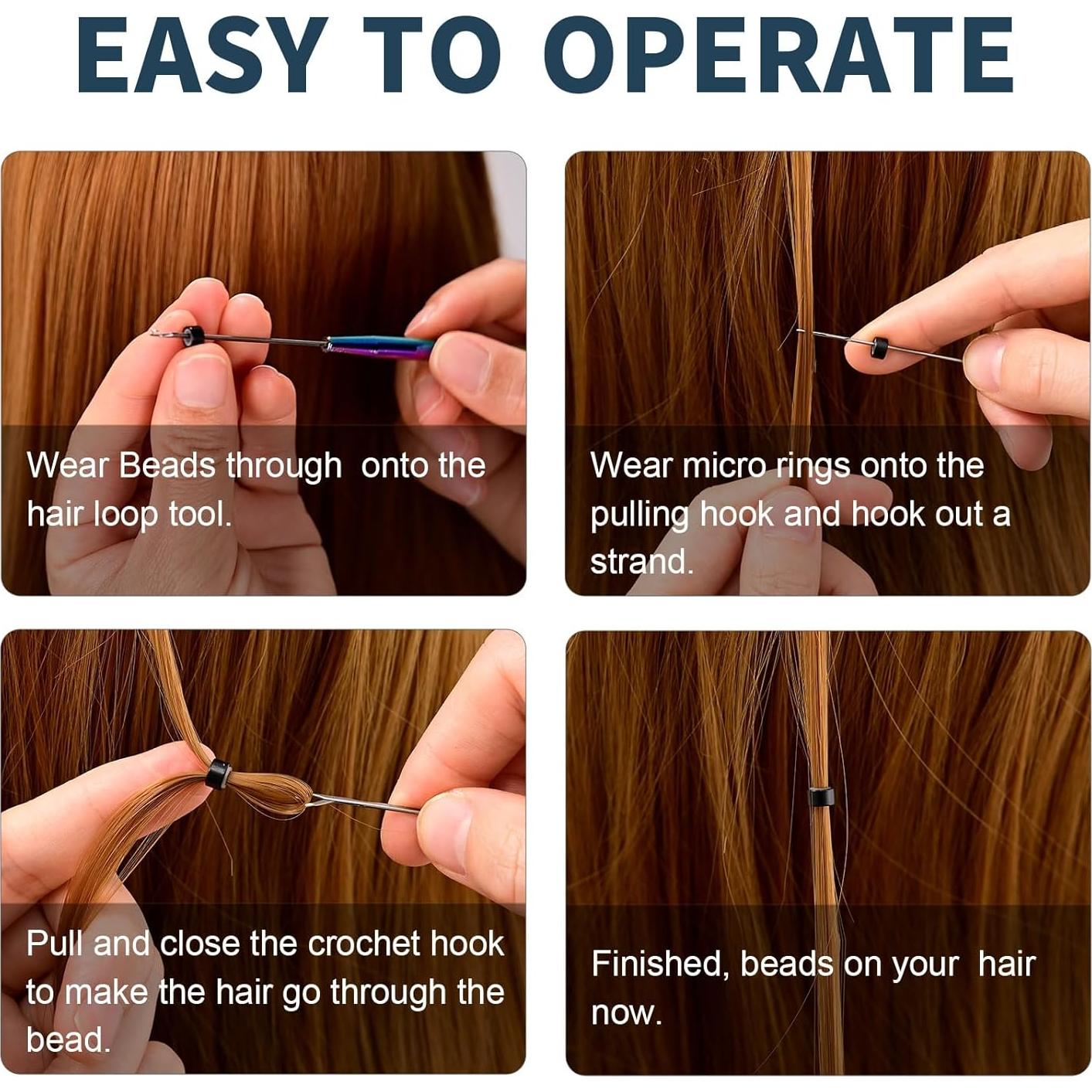 Kit de Herramientas para Extensiones de Cabello NEWISHTOOL 3 Pcs