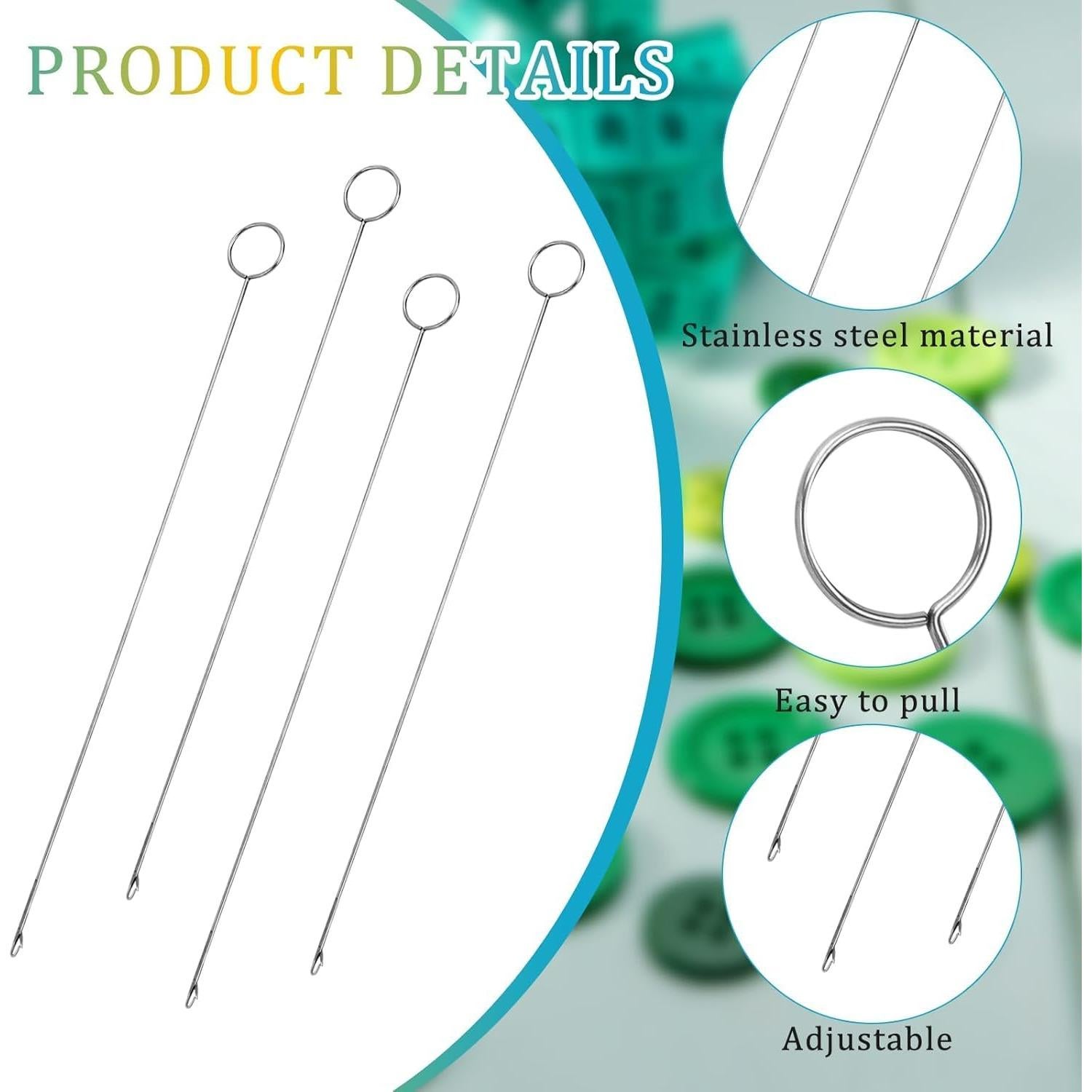 Set de 6 Ganchos de Costura Genérico 26.5 cm Acero Inoxidable