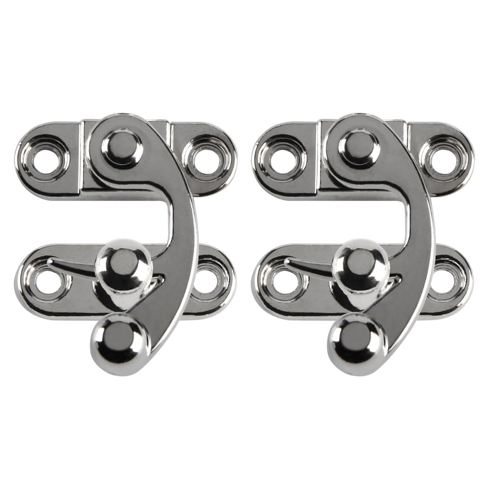 2 Pack Pestillo Antiguo de Brazo Oscilante 33mm Niquelado