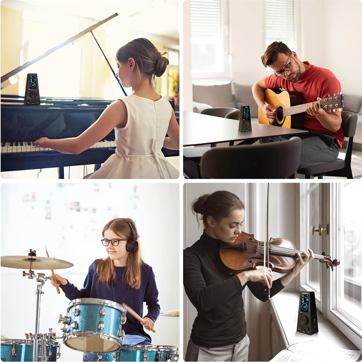 Metrónomo Digital Ueteto con Temporizador y Pantalla LCD