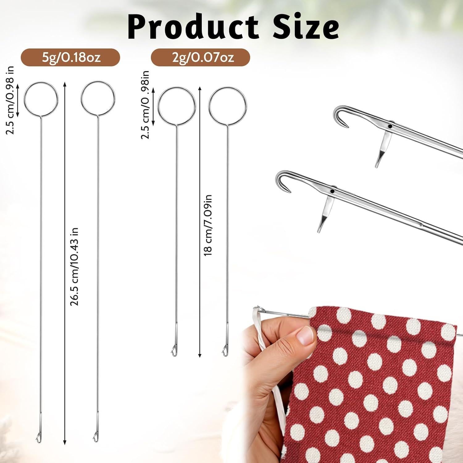 Juego de Herramientas de Costura Nogeqi 4 Piezas 26.5 y 18 cm