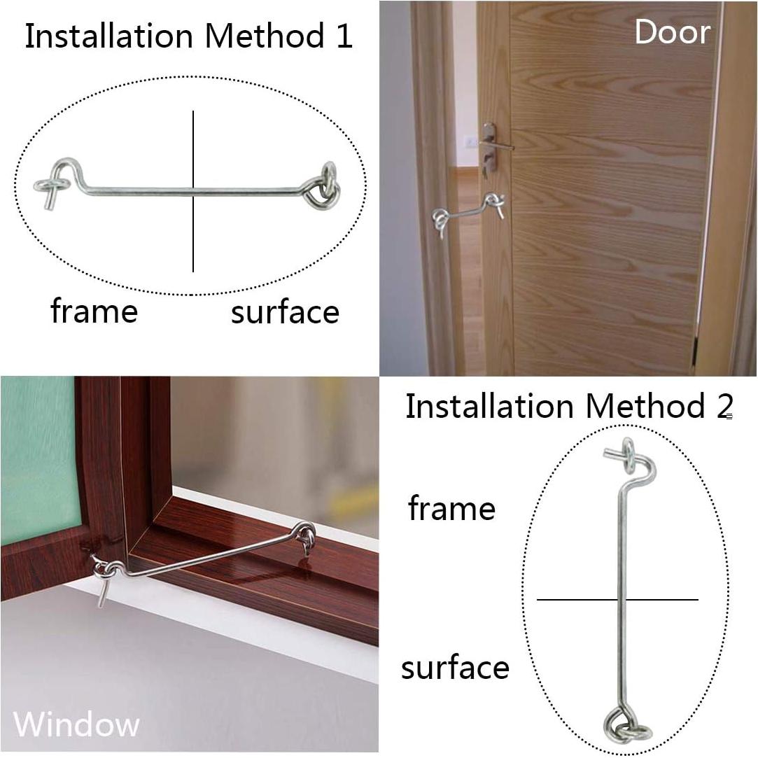 Gancho de Cabina Zorfeter 8 Pcs 50 mm Acero Galvanizado