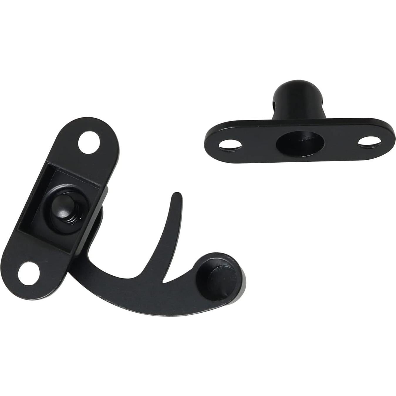 2 Ganchos Antiguos Negros de Zinc para Caja de Joyería