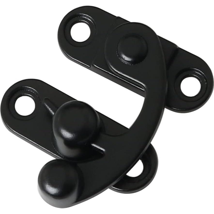 2 Ganchos Antiguos Negros de Zinc para Caja de Joyería