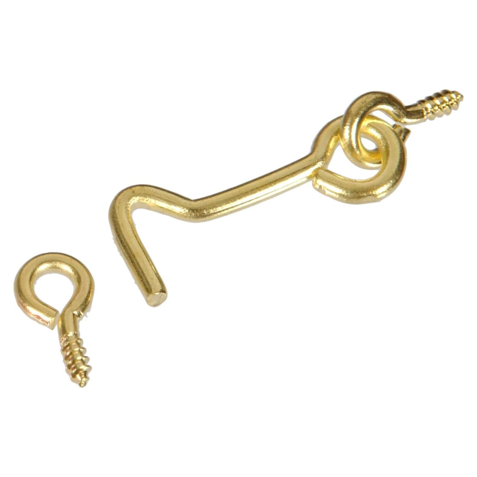 Cierre Gancho y Ojo Latón Esenciales de Hardware 2 Paquete