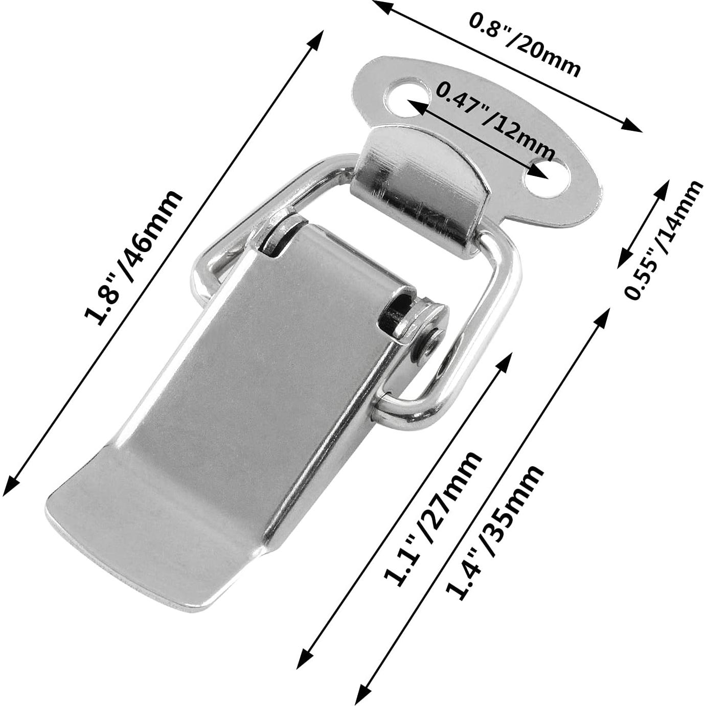 Paquete de 12 Pestillos de Resorte Jiozermi Acero Inoxidable 304