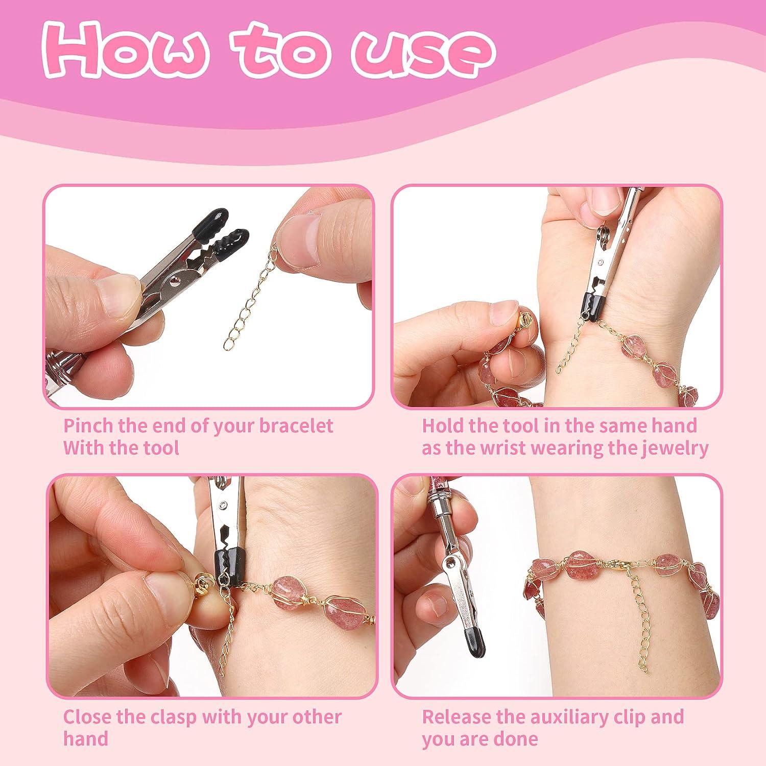 Herramienta Ayudante de Pulsera WIFORT Rosa - Cierre Rápido Joyería
