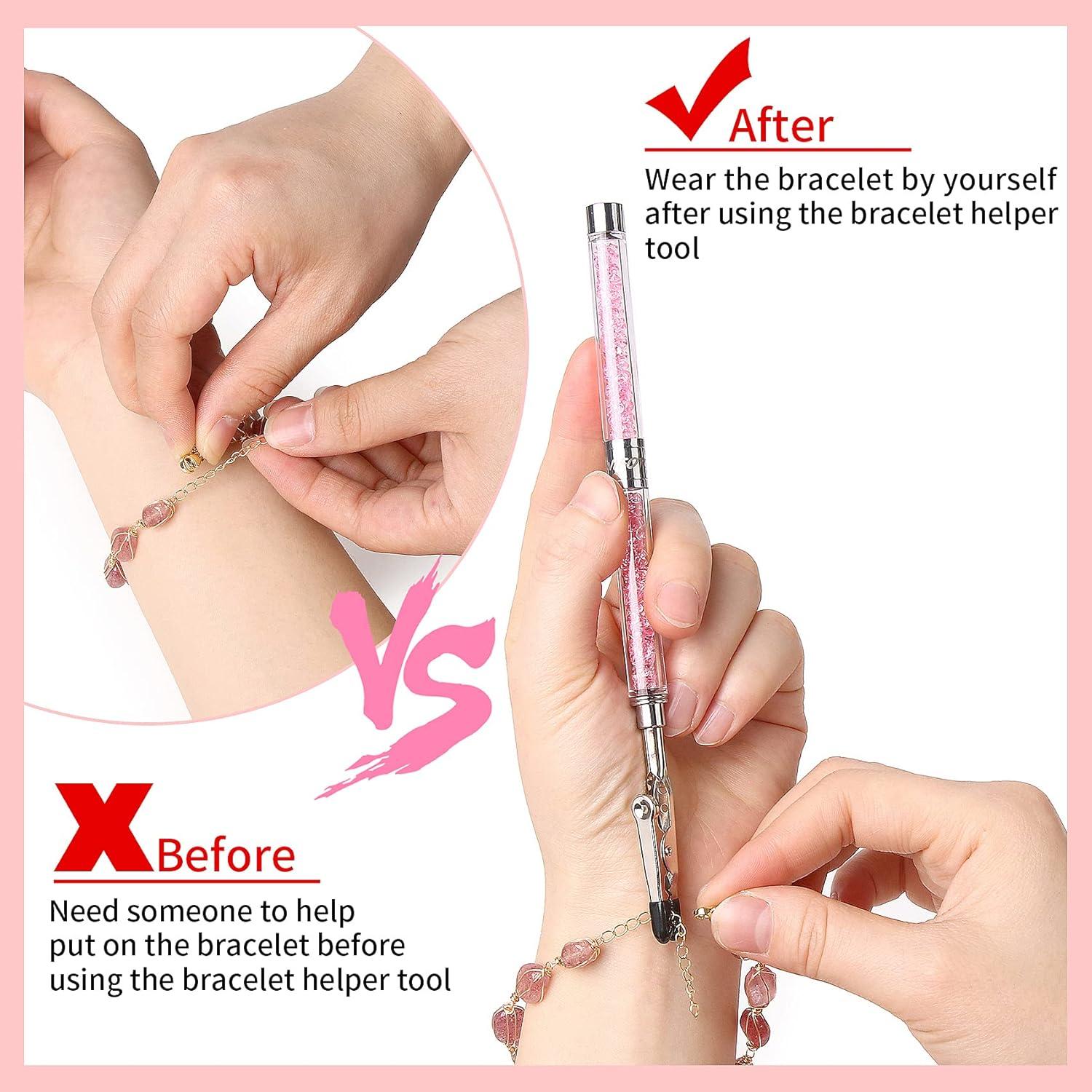 Herramienta Ayudante de Pulsera WIFORT Rosa - Cierre Rápido Joyería