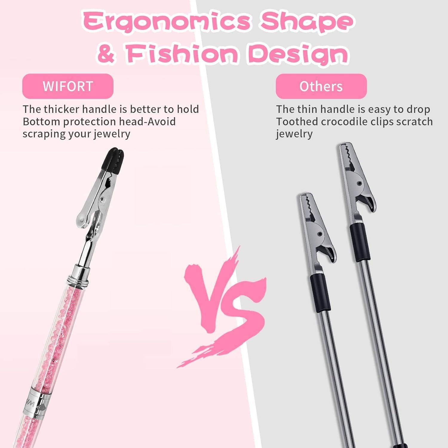 Herramienta Ayudante de Pulsera WIFORT Rosa - Cierre Rápido Joyería