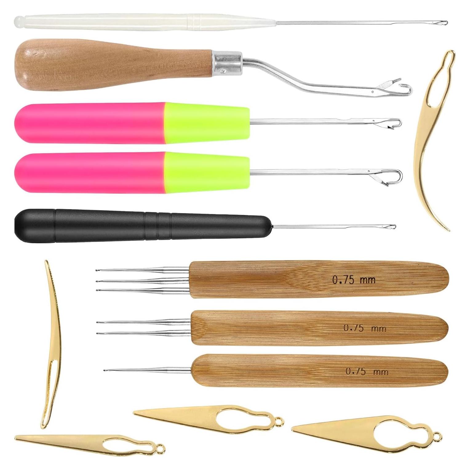 Juego de Agujas de Gancho Gnognauq 13 Piezas para Dreadlocks