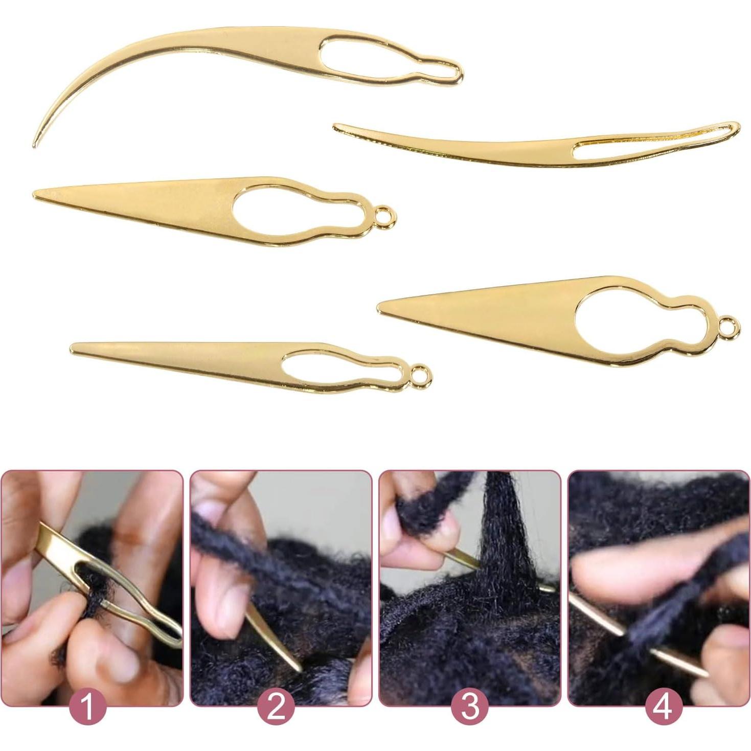 Juego de Agujas de Gancho Gnognauq 13 Piezas para Dreadlocks