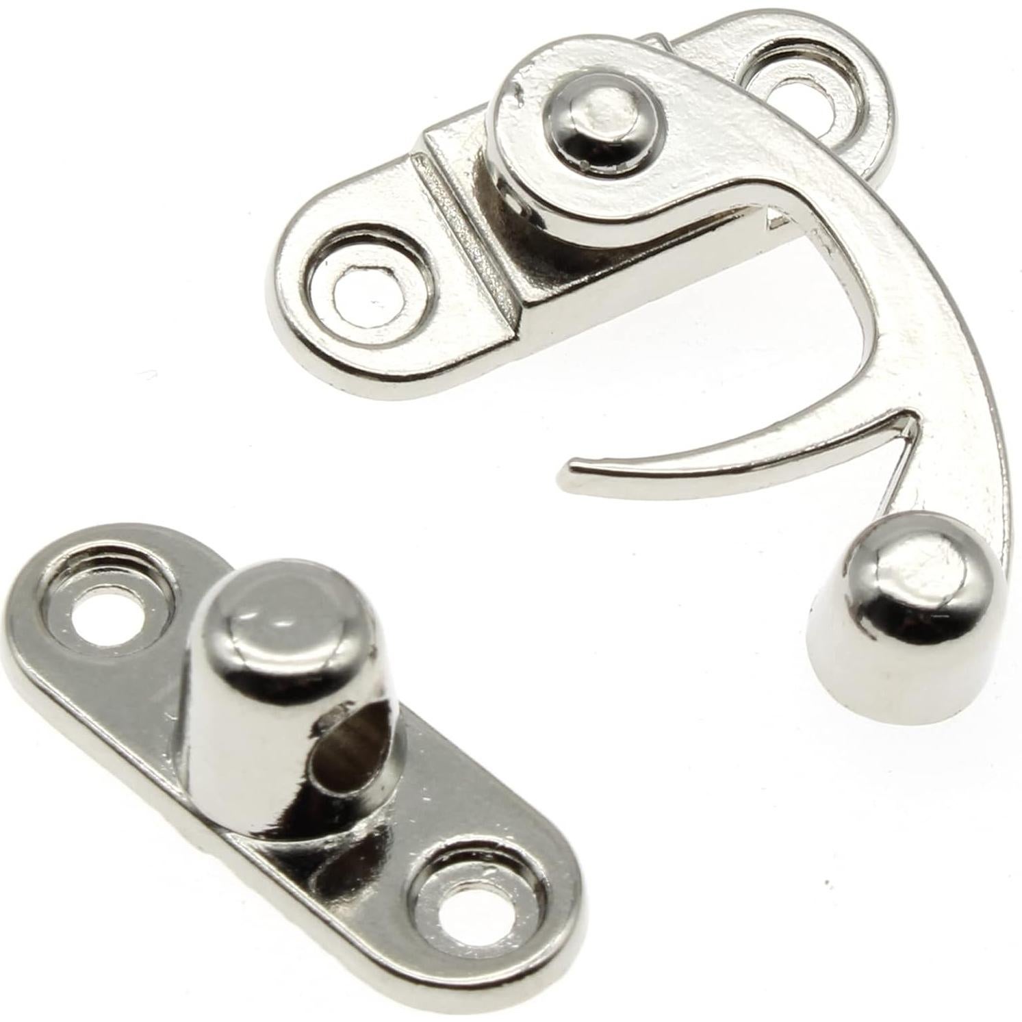 Cierre de Gancho Antiguo OZXNO 2-Pack 33x29mm Zinc Plata