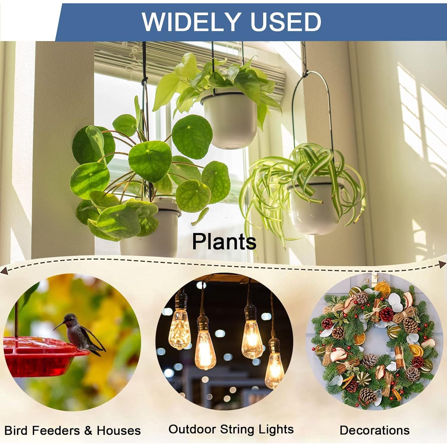 Ganchos Q de Seguridad ADIIL 12 Pcs 5.6 cm Negros Resistentes