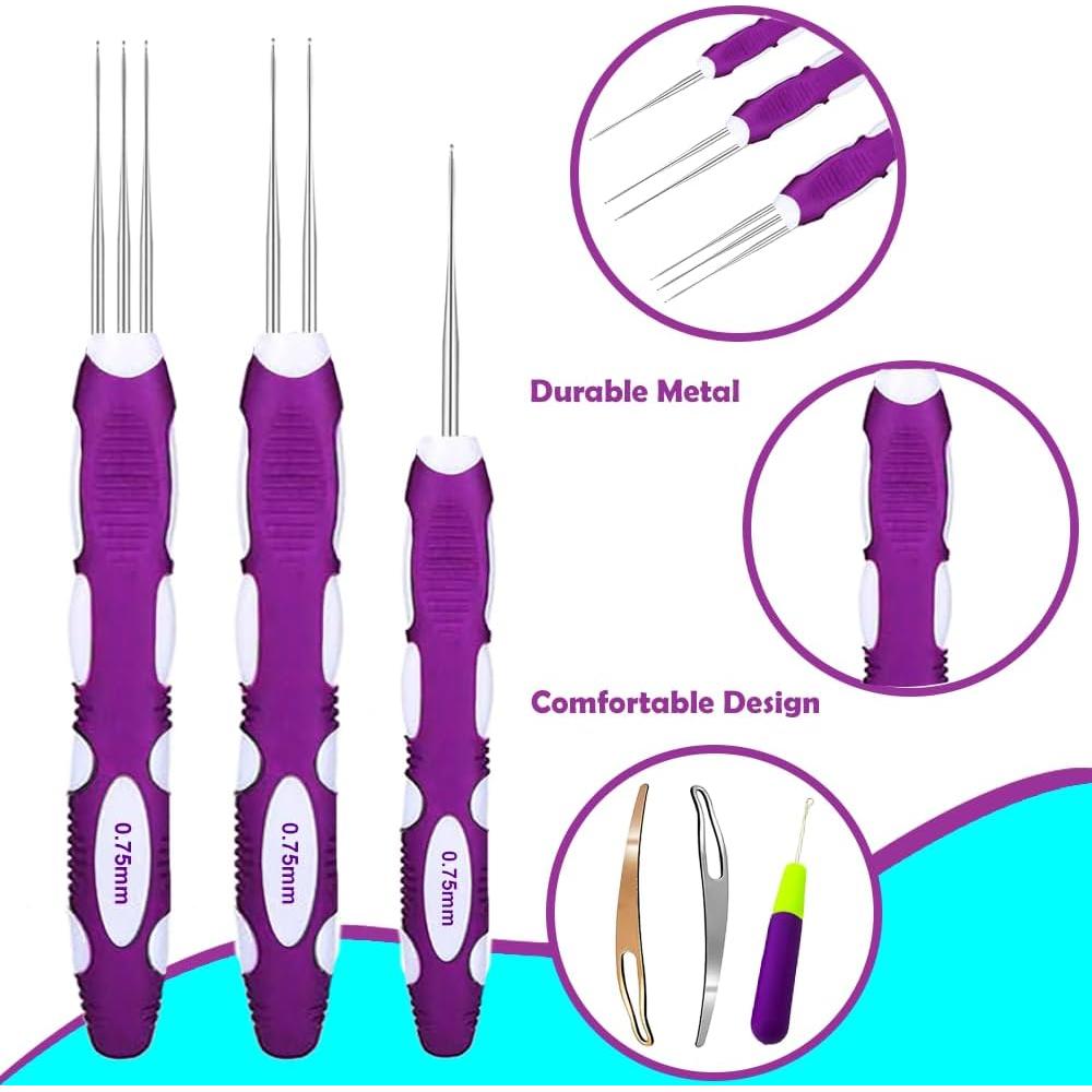 Ganchos de Crochet Yarniss para Dreadlocks 0.75mm Ergonómico