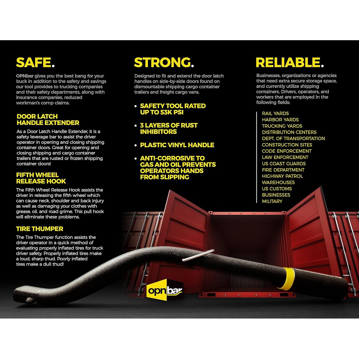 Herramienta de Seguridad Opnbar 3 en 1 - Paquete de 6