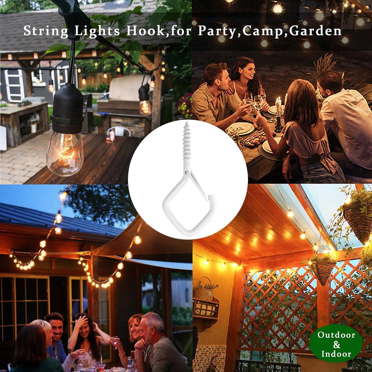 20 Ganchos de Techo Ticway para Plantas y Luces - 18.14 kg