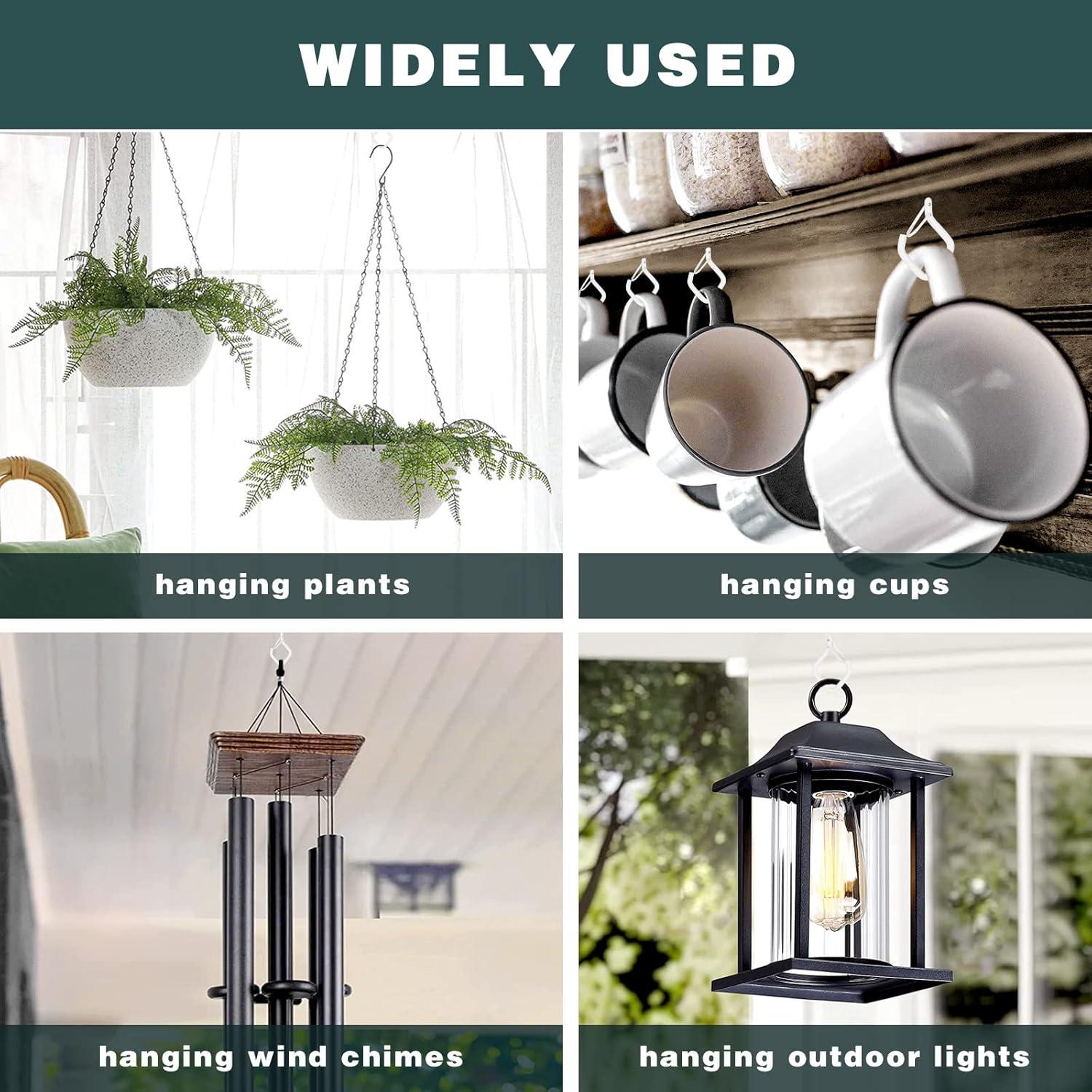 20 Ganchos de Techo Ticway para Plantas y Luces - 18.14 kg