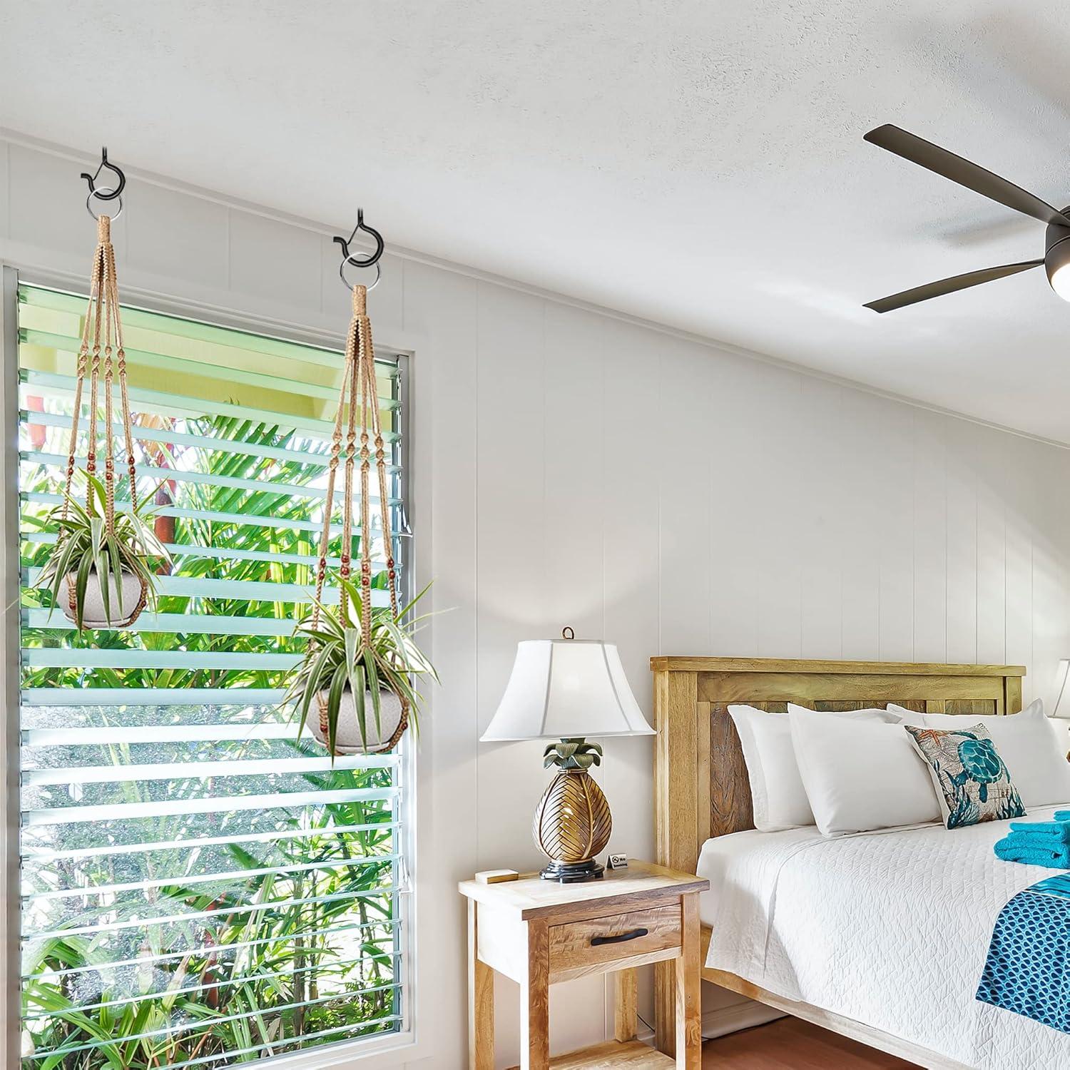 Ganchos de Tornillo Ansxiy 10 PCS 7.62 cm Negro Resistente