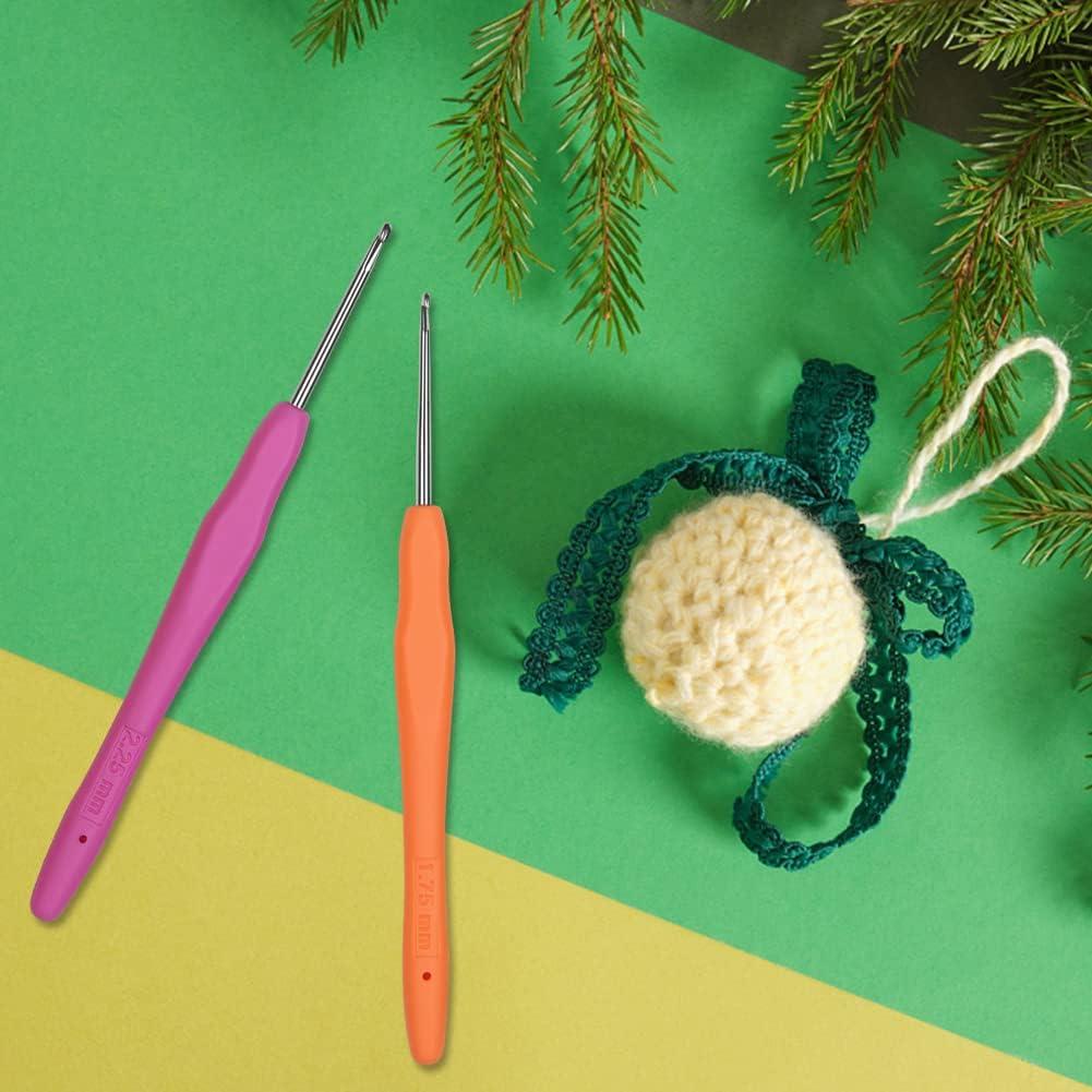 Gancho de Crochet 2.0mm QLRFFLJOY Aluminio Amarillo