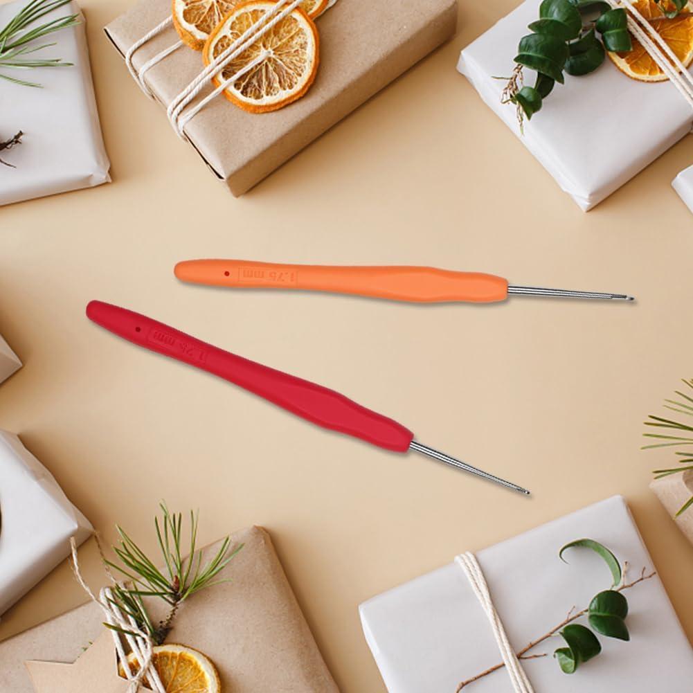 Gancho de Crochet 2.0mm QLRFFLJOY Aluminio Amarillo