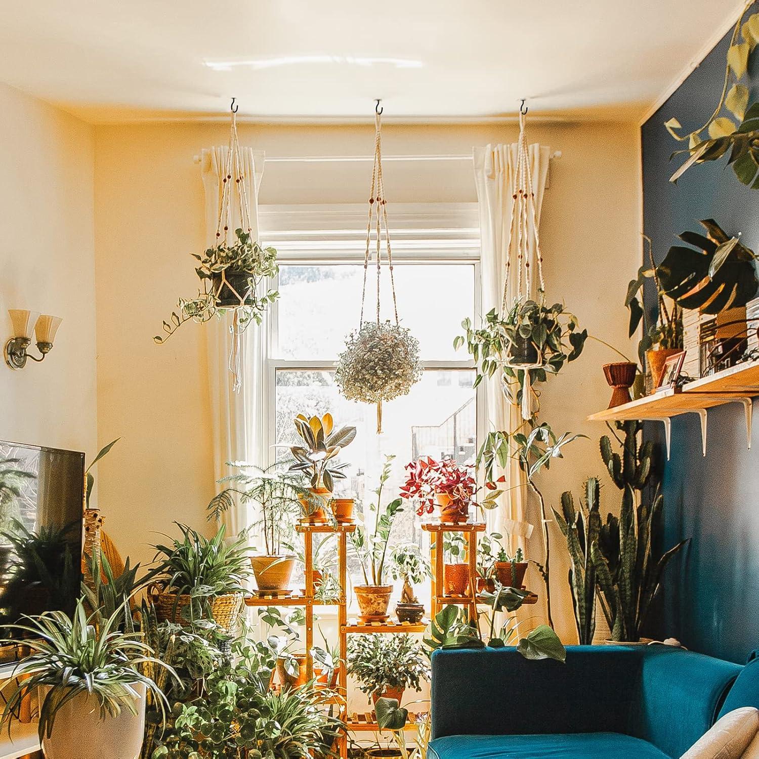 Ganchos de Tornillo RELBRO 50 Pcs 4.6 cm Negro Acero Resistente