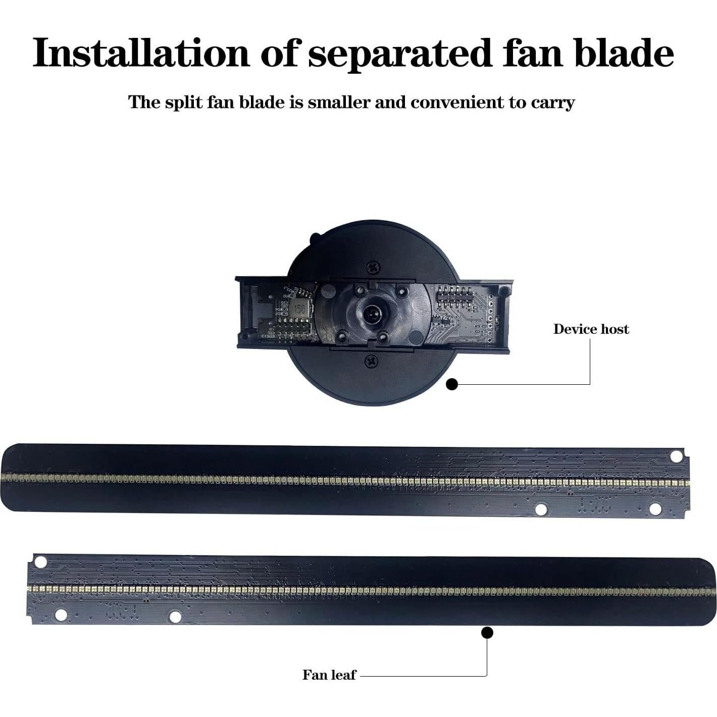 Ventilador Holográfico 3D Wanther 42 cm WiFi con 700 Videos