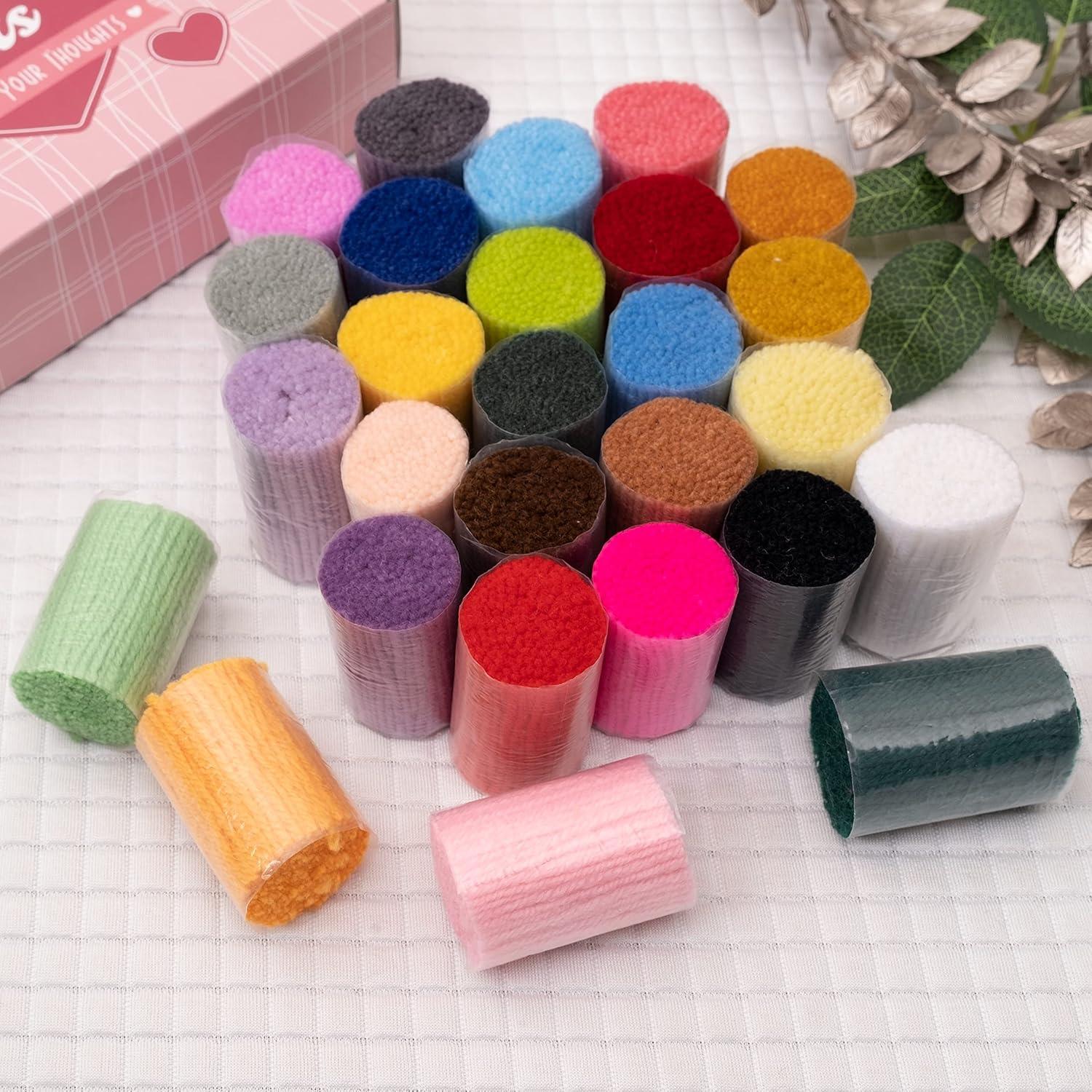 Kit de Ganchillo DIY 28 Colores Más Allá de Tus Pensamientos