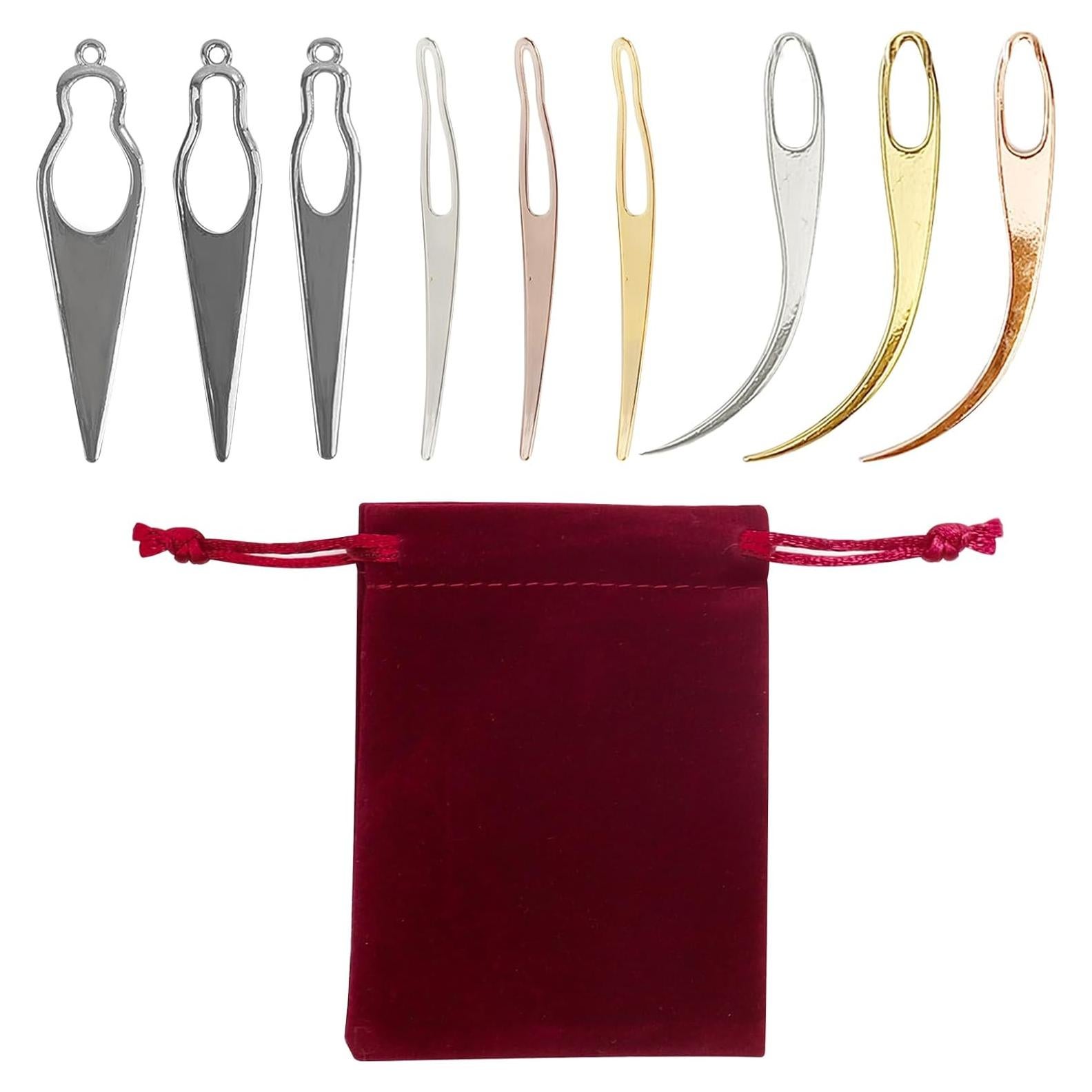 Juego de 9 Ganchos de Crochet AEDOVE para Dreadlocks