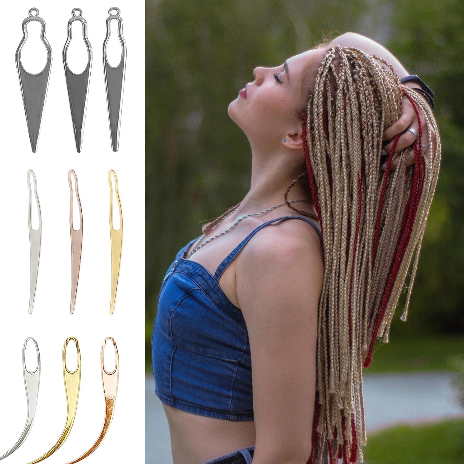 Juego de 9 Ganchos de Crochet AEDOVE para Dreadlocks