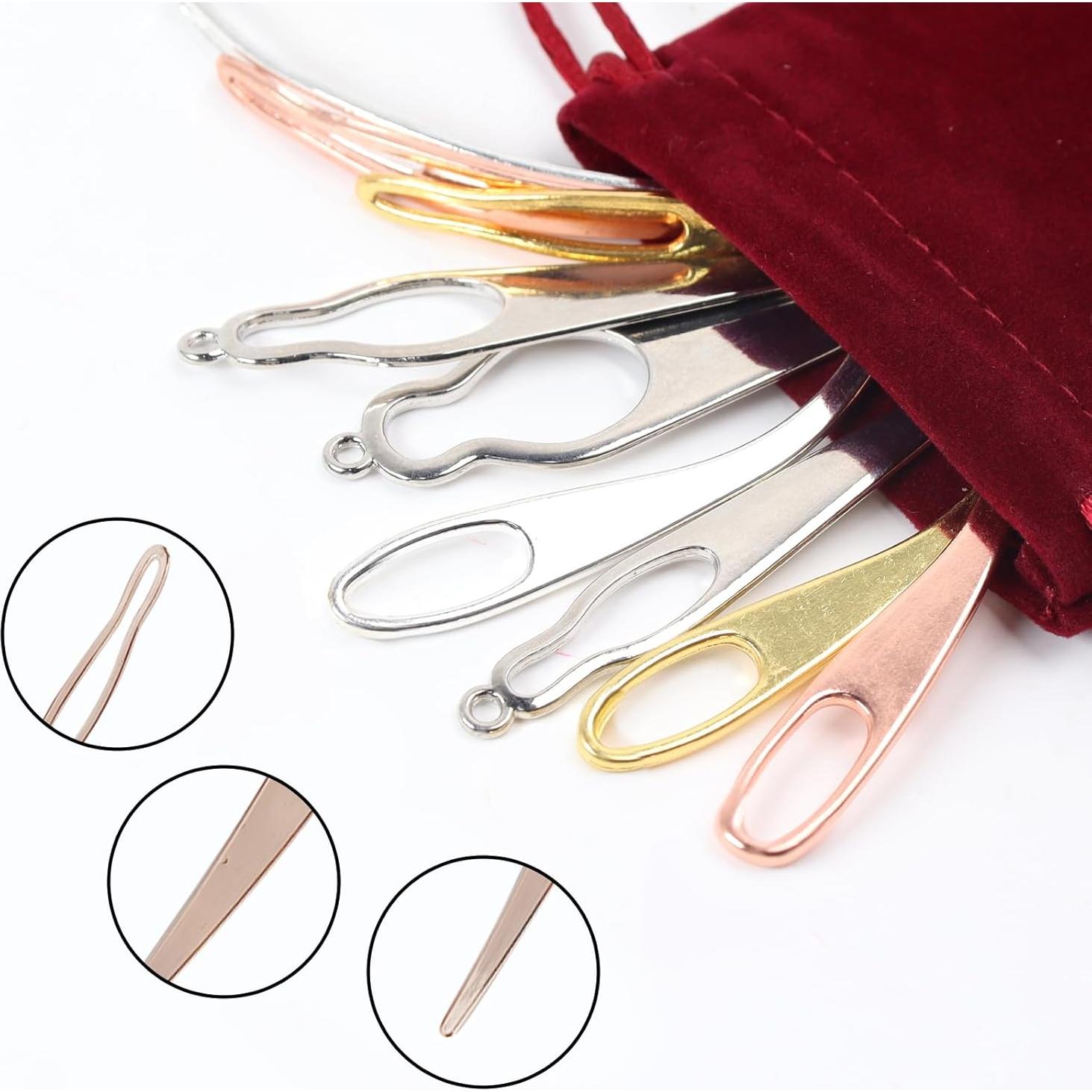 Juego de 9 Ganchos de Crochet AEDOVE para Dreadlocks