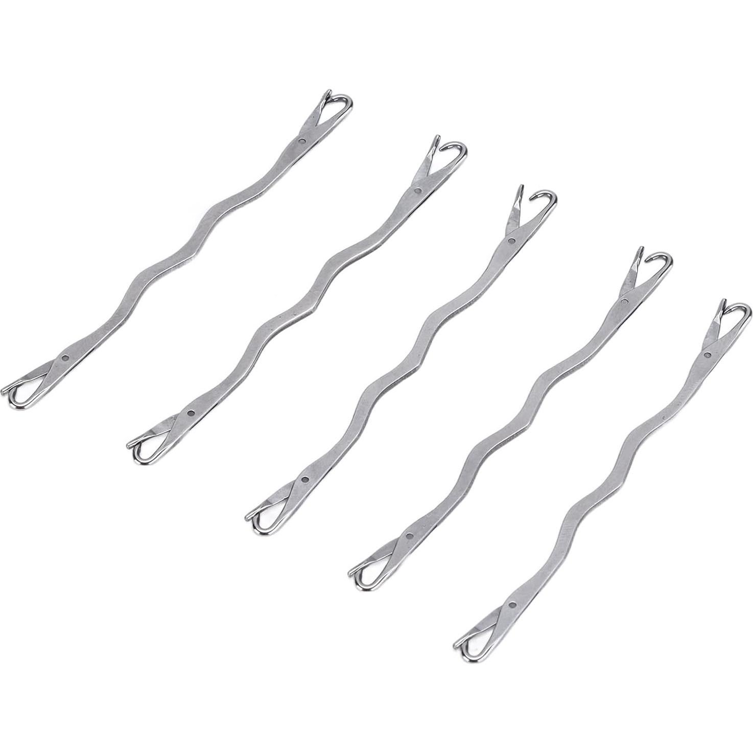 5 Agujas de Reparación Doble Punta Pssopp Acero Inoxidable