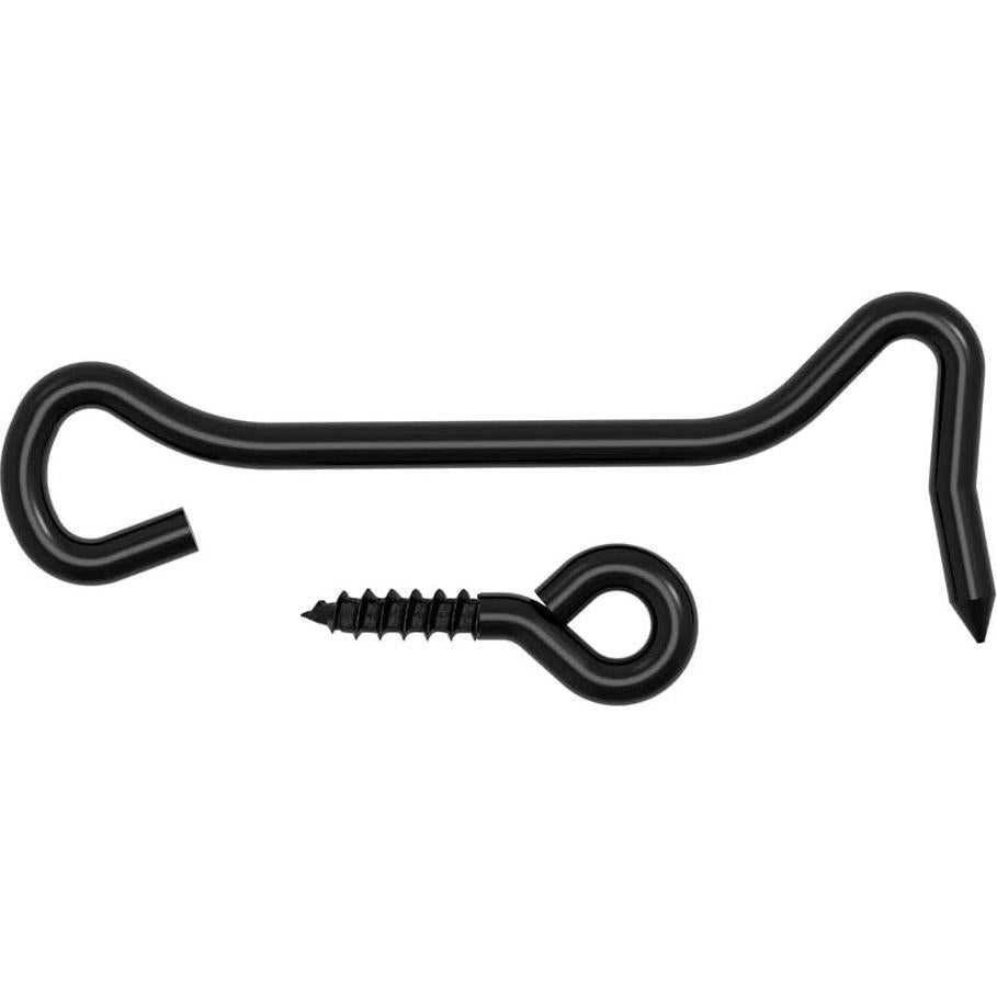 Gancho y Ojo Hardware Nacional N166-005 10.16 cm Negro