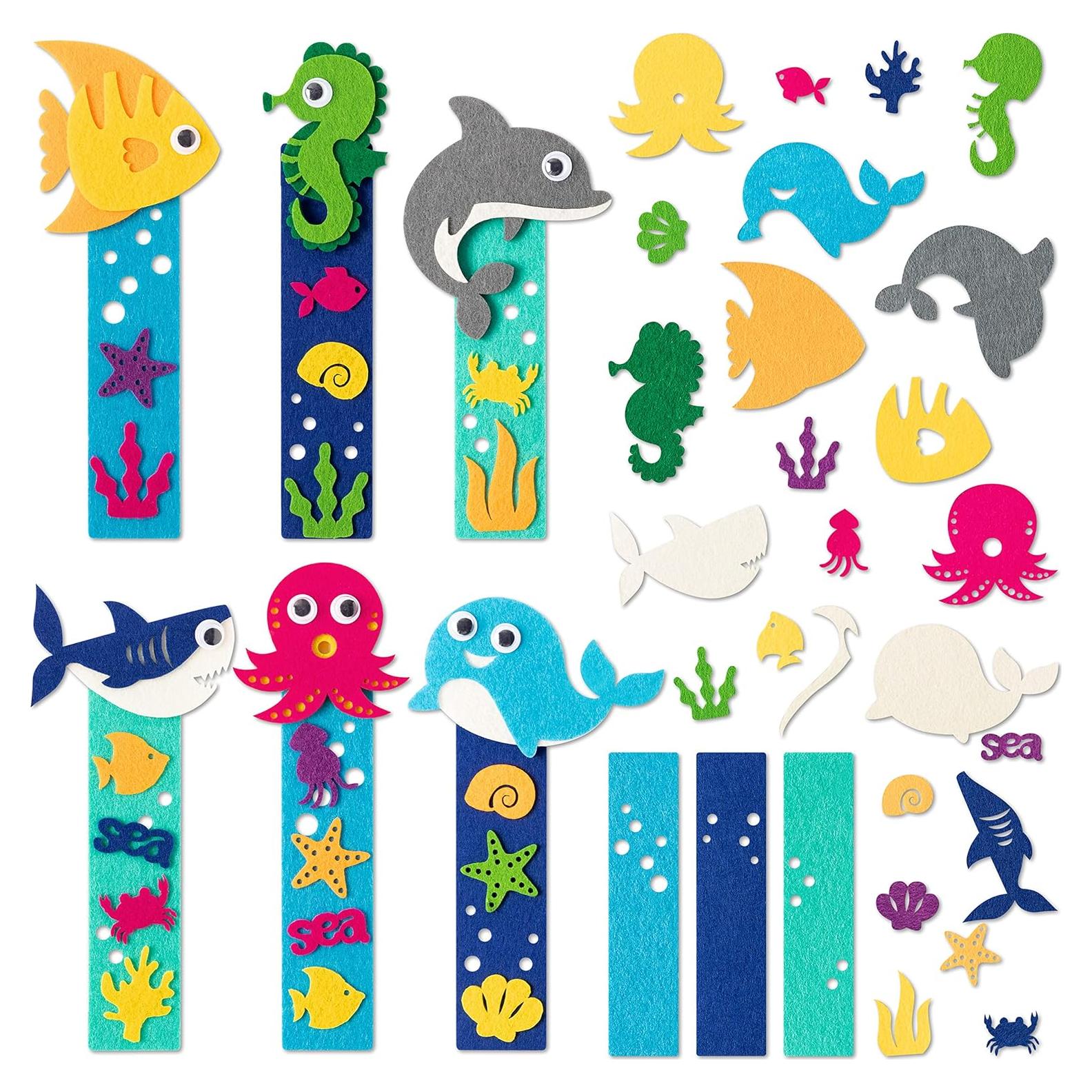 Kit de Manualidades de Animales Marinos HubirdSall - 24 Piezas DIY