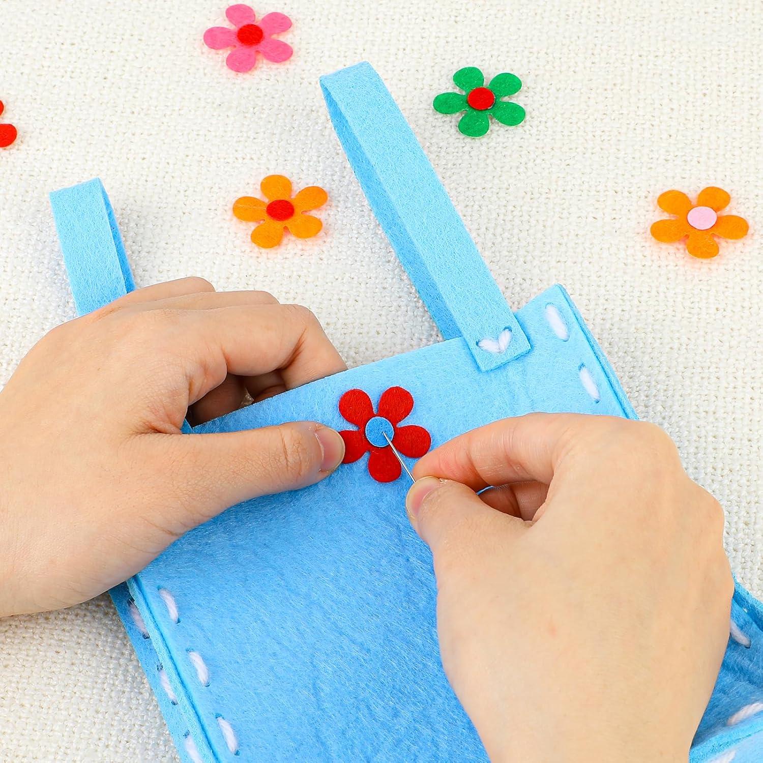 Kit de 100 Flores de Fieltro Salbsever - 2.8cm Multicolor