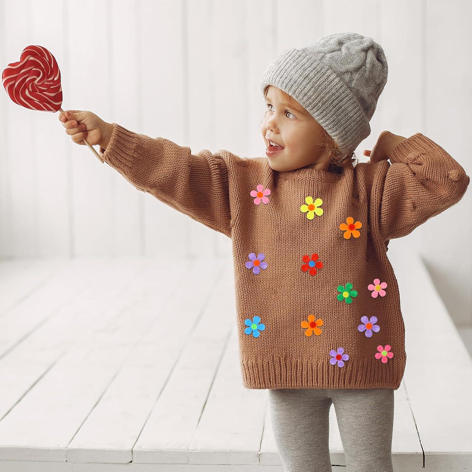 Kit de 100 Flores de Fieltro Salbsever - 2.8cm Multicolor