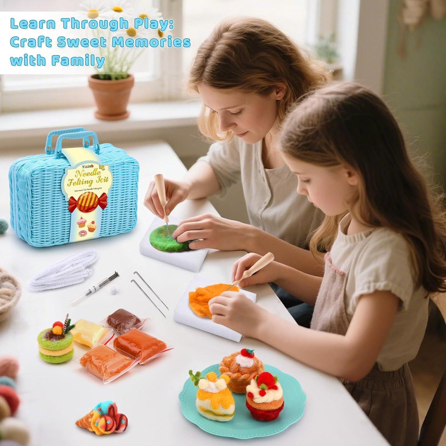 Kit de Fieltro con Agujas Yizzvb 13 PCS para Manualidades