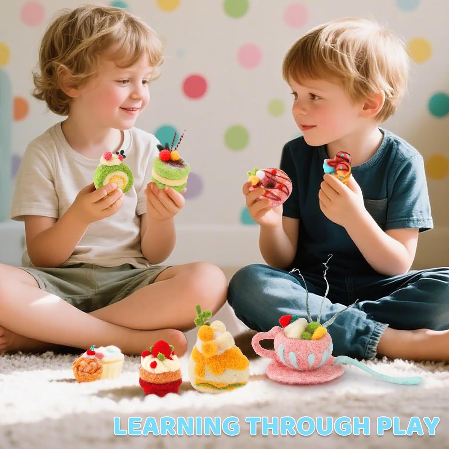 Kit de Fieltro con Agujas Yizzvb 13 PCS para Manualidades