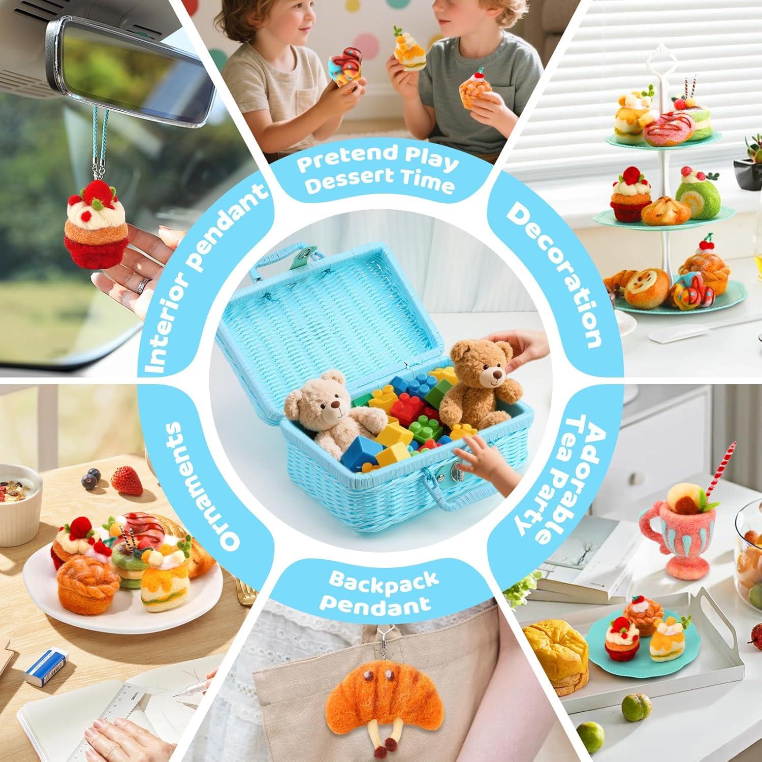 Kit de Fieltro con Agujas Yizzvb 13 PCS para Manualidades