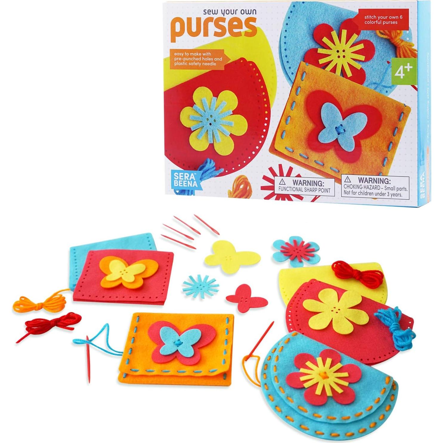 Kit de Costura para Niños Serabeena - Cose Tus Propios Monederos