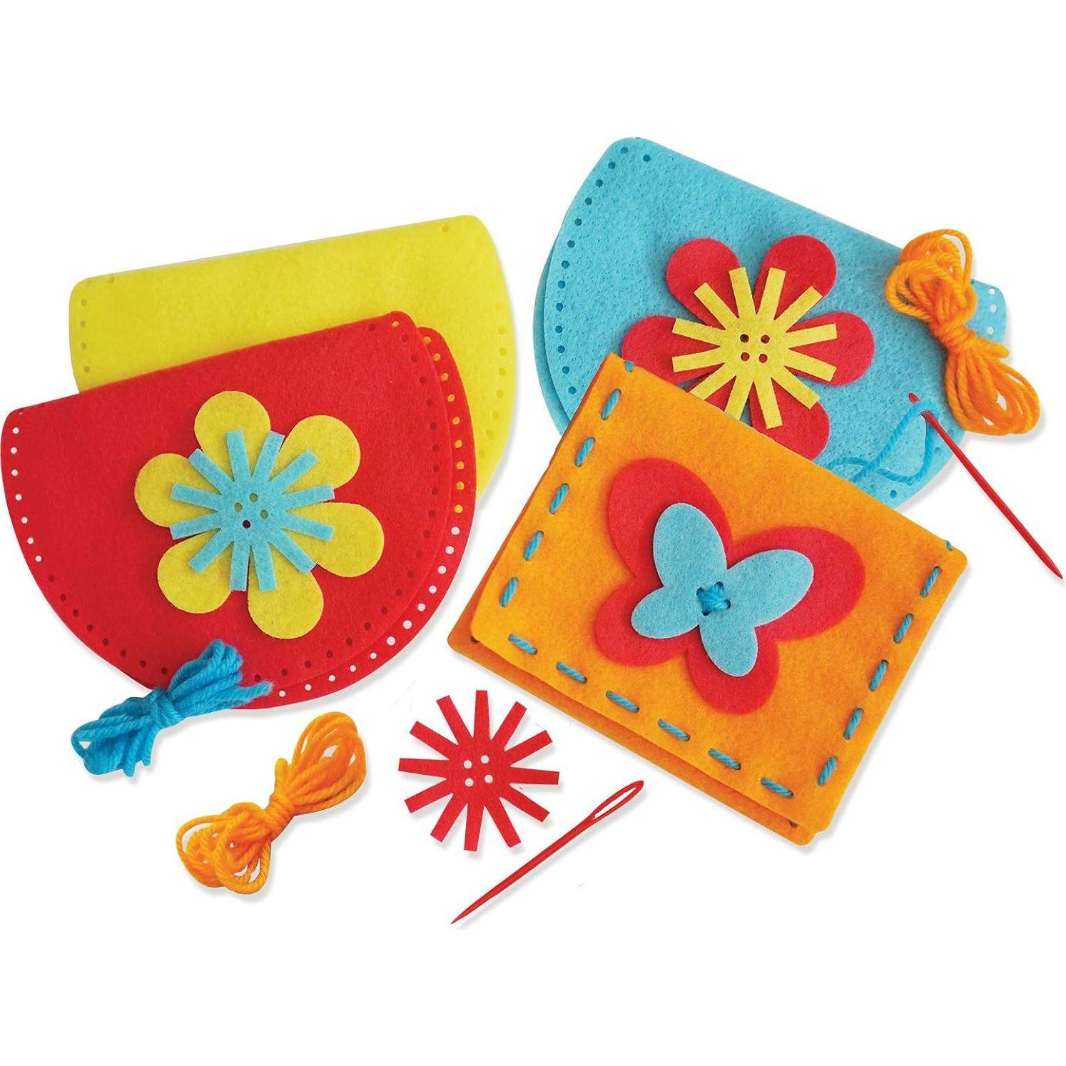 Kit de Costura para Niños Serabeena - Cose Tus Propios Monederos