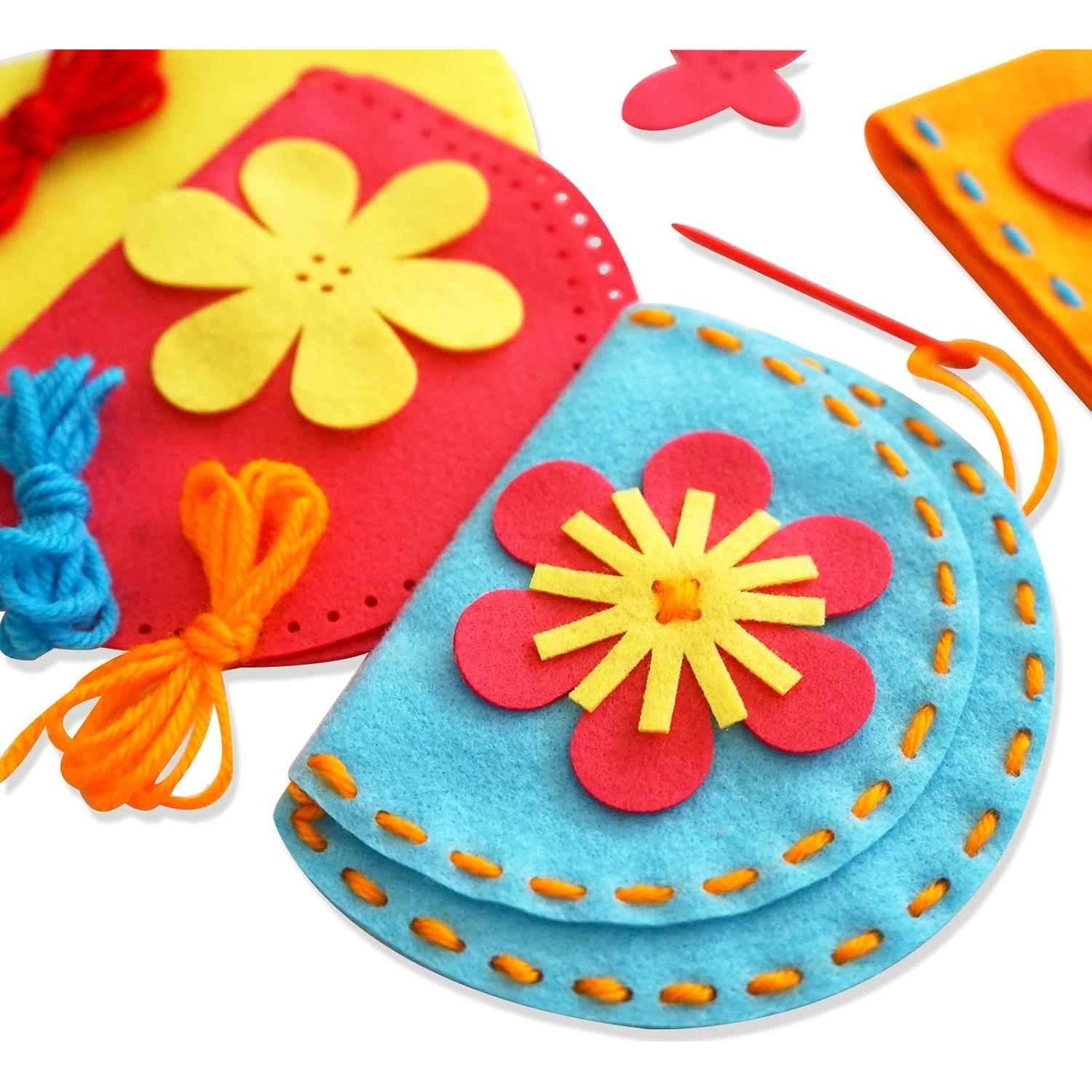 Kit de Costura para Niños Serabeena - Cose Tus Propios Monederos