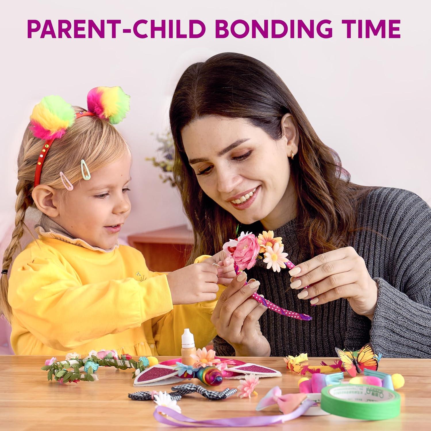 Kit de Fabricación de Diademas Klever Kits - 50 Piezas DIY para Niñas